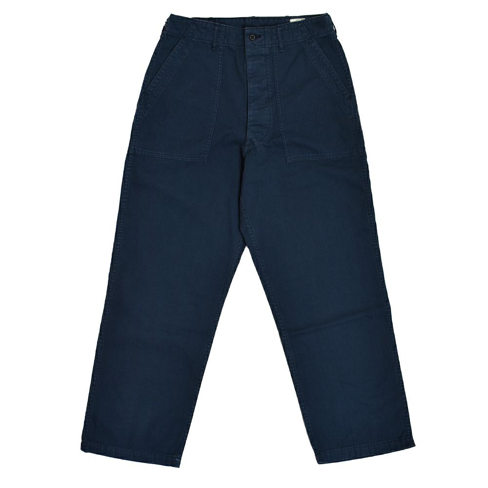 オアスロウ (orSlow) HERRINGBONE TWILL SUMMER FATIGUE PANTS（UNISEX） コットンパンツ 01-5103 02.NAVY