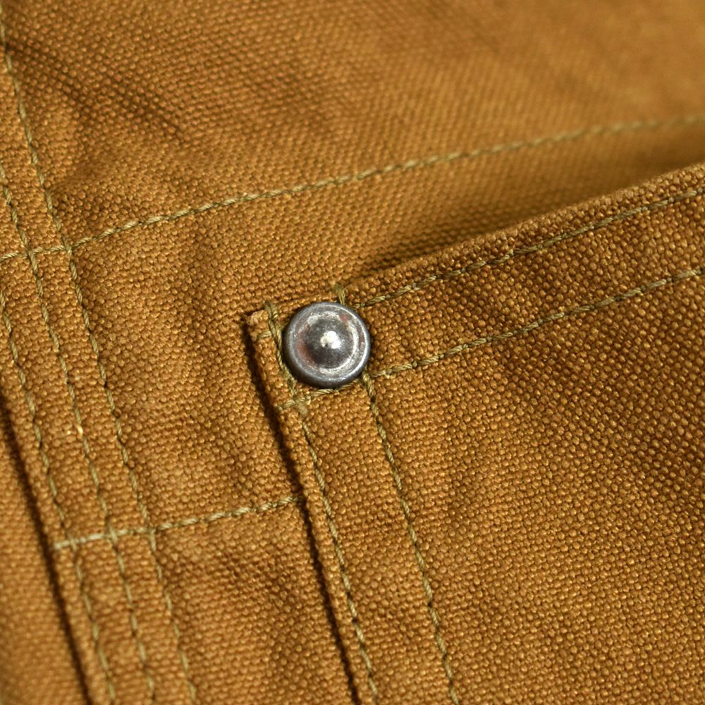 フリーホイーラーズ (FREEWHEELERS) -BAKERSFIELD- TROUSERS 1960s~ STYLE WORK CLOTHING Vintage Style Selvedge Duck YELLOW BROWN ワークパンツ トラウザーズパンツ コットンダック ビンテージスタイル 2522009