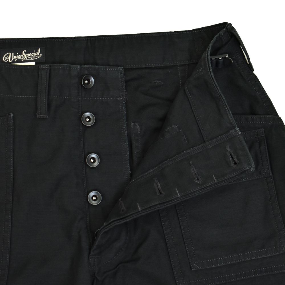 フリーホイーラーズ (FREEWHEELERS) -GRUNTS- CUT-LENGTH TROUSERS 1960s~ 70s STYLE WORK CLOTHING Vintage Style Back Satin OLIVE / BLACK ショーツ ショートパンツ 2522013