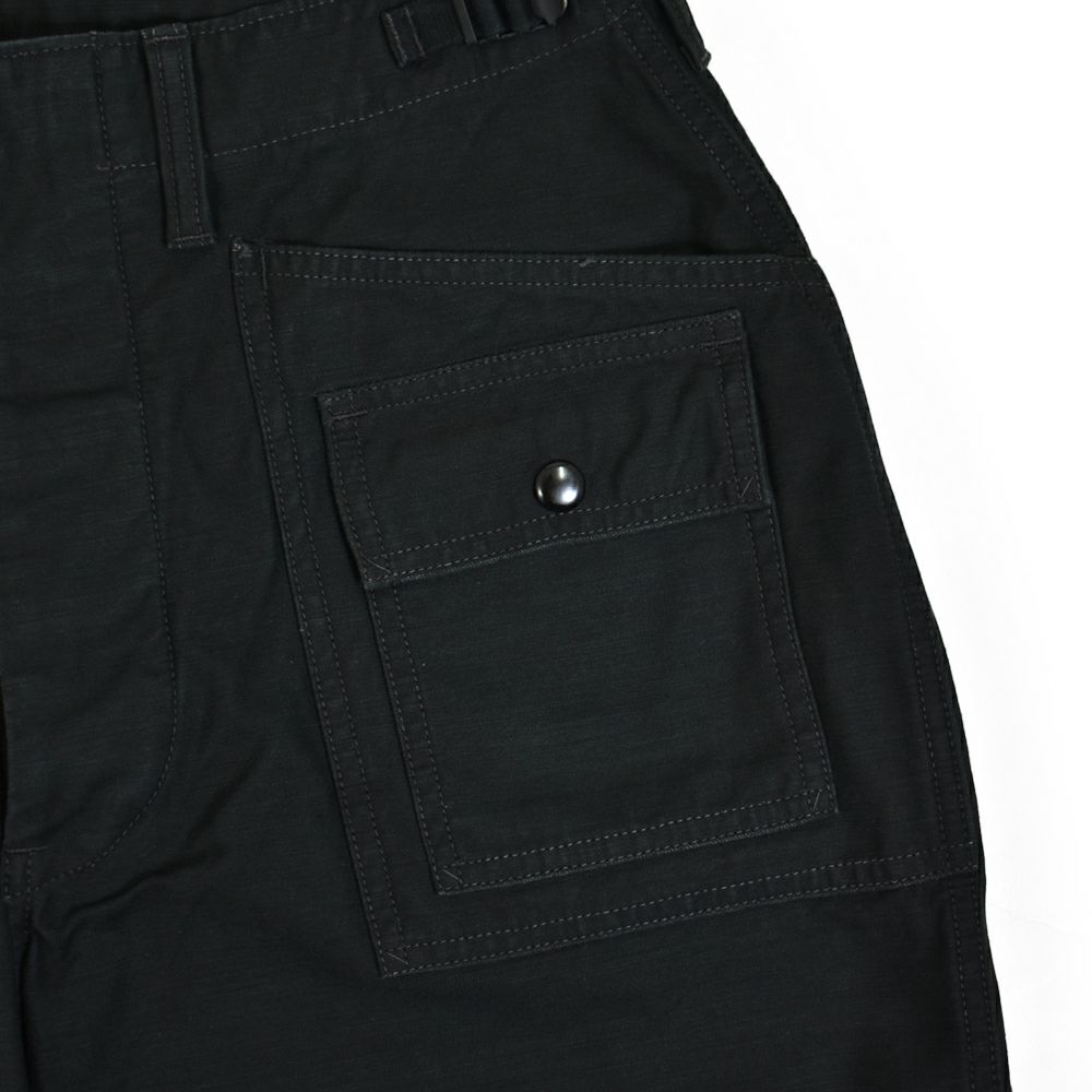 フリーホイーラーズ (FREEWHEELERS) -GRUNTS- CUT-LENGTH TROUSERS 1960s~ 70s STYLE WORK CLOTHING Vintage Style Back Satin OLIVE / BLACK ショーツ ショートパンツ 2522013
