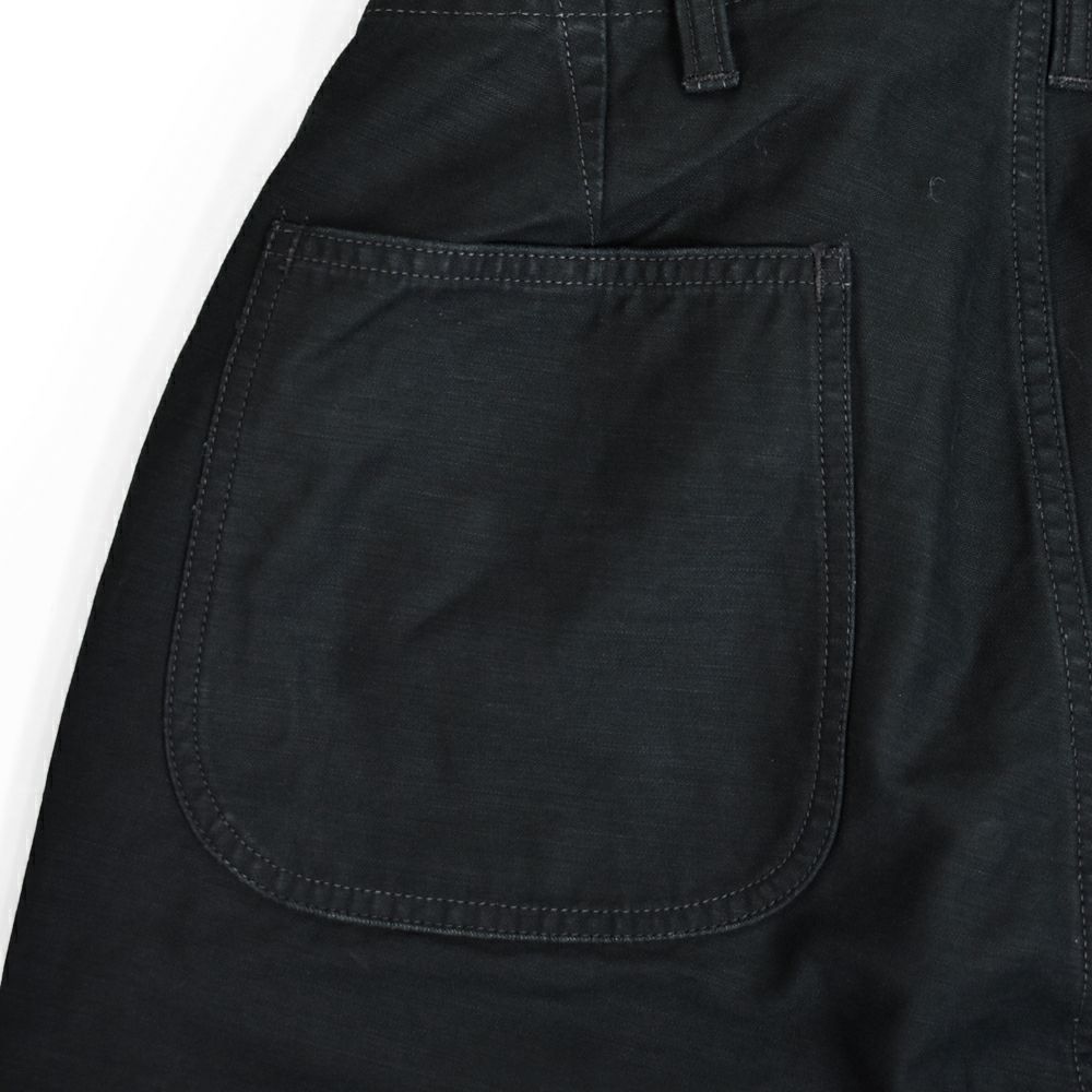 フリーホイーラーズ (FREEWHEELERS) -GRUNTS- CUT-LENGTH TROUSERS 1960s~ 70s STYLE WORK CLOTHING Vintage Style Back Satin OLIVE / BLACK ショーツ ショートパンツ 2522013