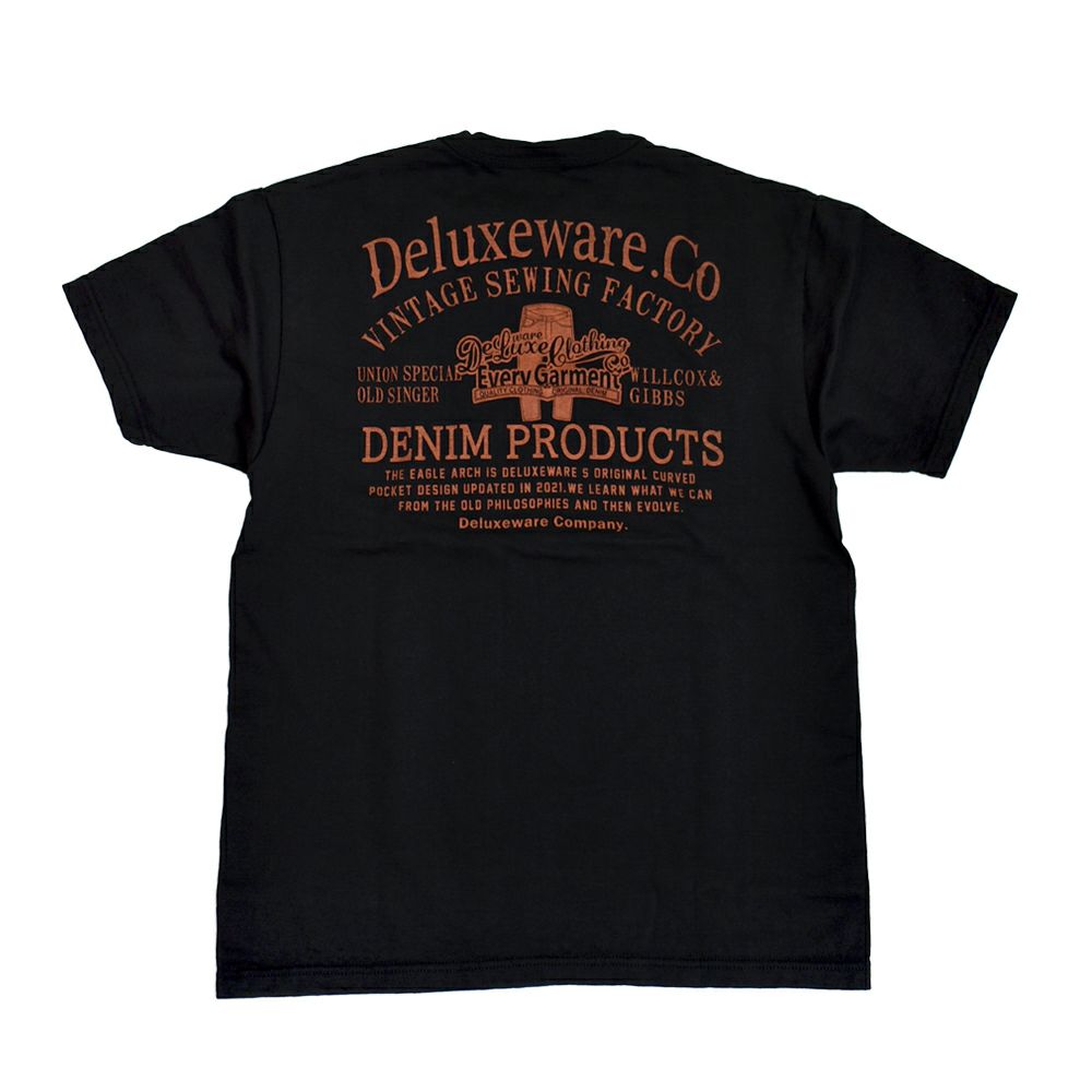 デラックスウエア (DELUXEWARE) DELUXEWARE 半袖プリントTシャツ BRGD-253 BLACK