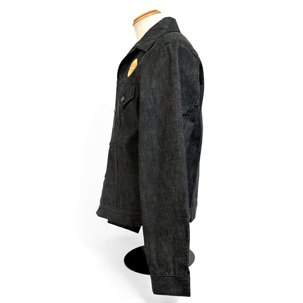 denime ブラック デニムジャケット ドゥニーム (DENIME) Lot 233-66B (3RD TYPE) BLACK DENIM