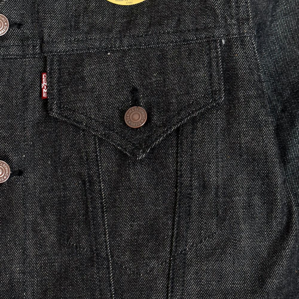 Denime ドゥニーム 3rdタイプジージャン 後染めブラック デニム