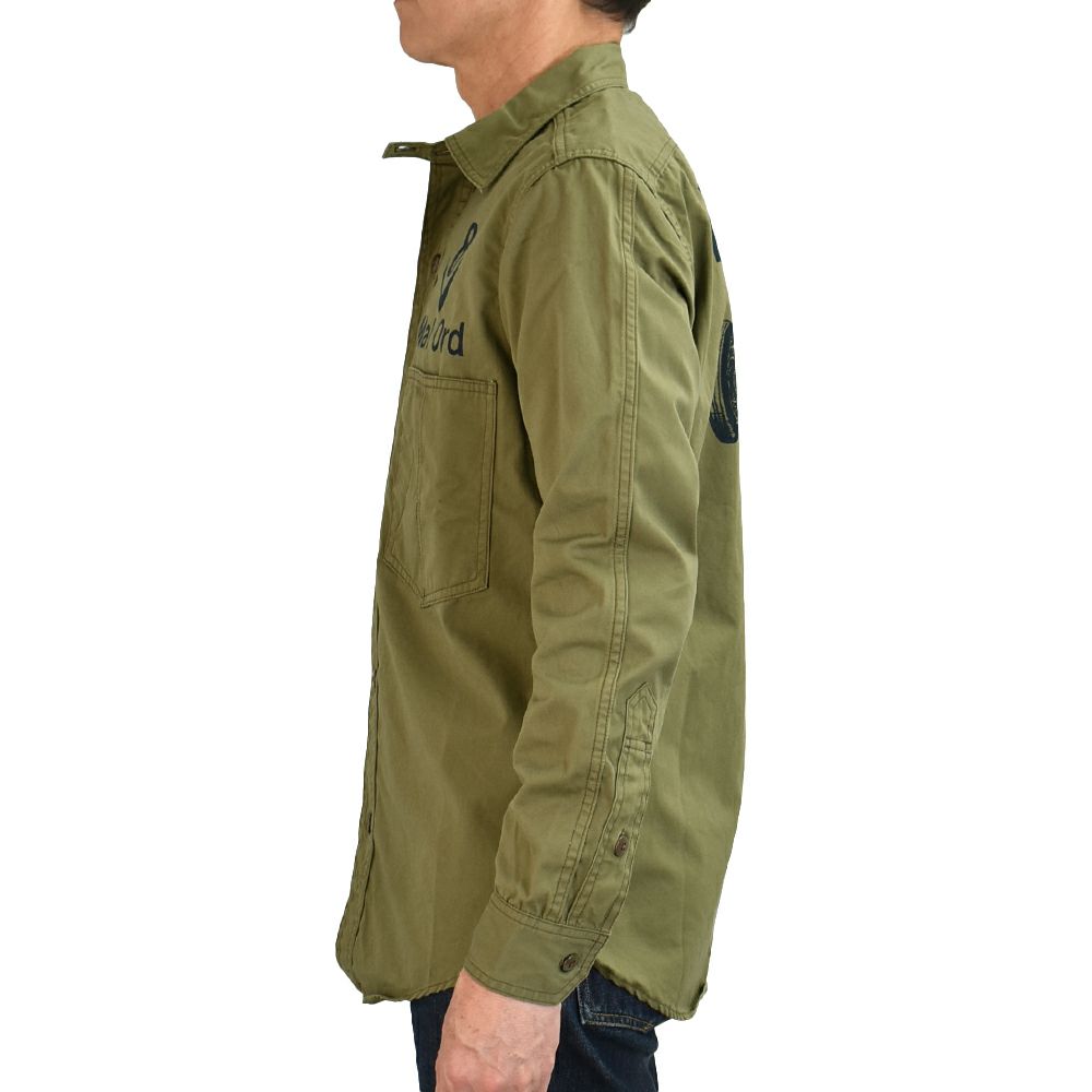 フリーホイーラーズ メカニックシャツ 長袖プリントシャツ 2523004XL