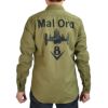 フリーホイーラーズ (FREEWHEELERS) -Mal Ord- Blystone MECHANIC SHIRT 1930s~ STYLE WORK CLOTHING Vintage Style Military Weather LIGHT KHAKI OLIVE メカニックシャツ 長袖プリントシャツ 2523004