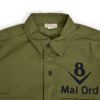 フリーホイーラーズ (FREEWHEELERS) -Mal Ord- Blystone MECHANIC SHIRT 1930s~ STYLE WORK CLOTHING Vintage Style Military Weather LIGHT KHAKI OLIVE メカニックシャツ 長袖プリントシャツ 2523004