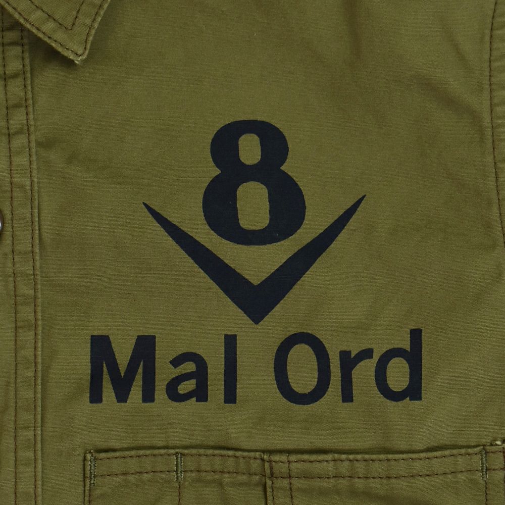 フリーホイーラーズ (FREEWHEELERS) -Mal Ord- Blystone MECHANIC SHIRT 1930s~ STYLE WORK CLOTHING Vintage Style Military Weather LIGHT KHAKI OLIVE メカニックシャツ 長袖プリントシャツ 2523004