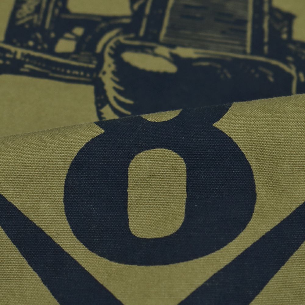 フリーホイーラーズ (FREEWHEELERS) -Mal Ord- Blystone MECHANIC SHIRT 1930s~ STYLE WORK CLOTHING Vintage Style Military Weather LIGHT KHAKI OLIVE メカニックシャツ 長袖プリントシャツ 2523004