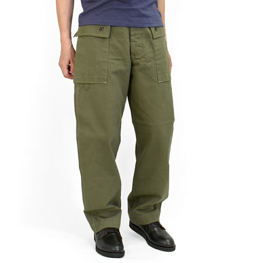 コリンボ (COLIMBO) USMC P-44 HBT UTILITY TROUSERS =PLAIN= トレンチディガー ヘリンボントラウザース モンキーパンツ ZA-0212