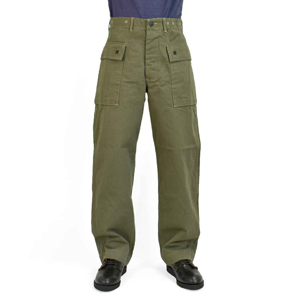コリンボ (COLIMBO) USMC P-44 HBT UTILITY TROUSERS =PLAIN