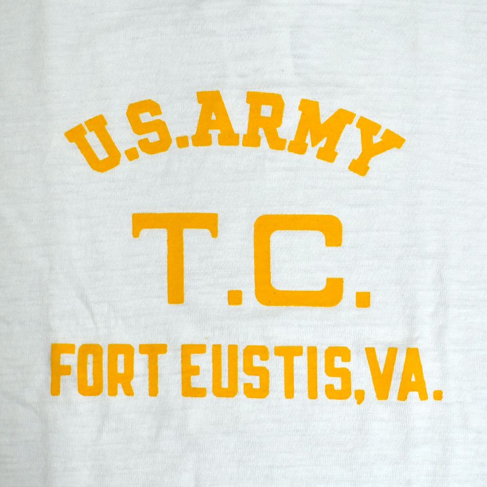 ウエアハウス (WAREHOUSE) Lot 4601 FORT EUSTIS 半袖プリントTシャツ フロッキープリント 4601