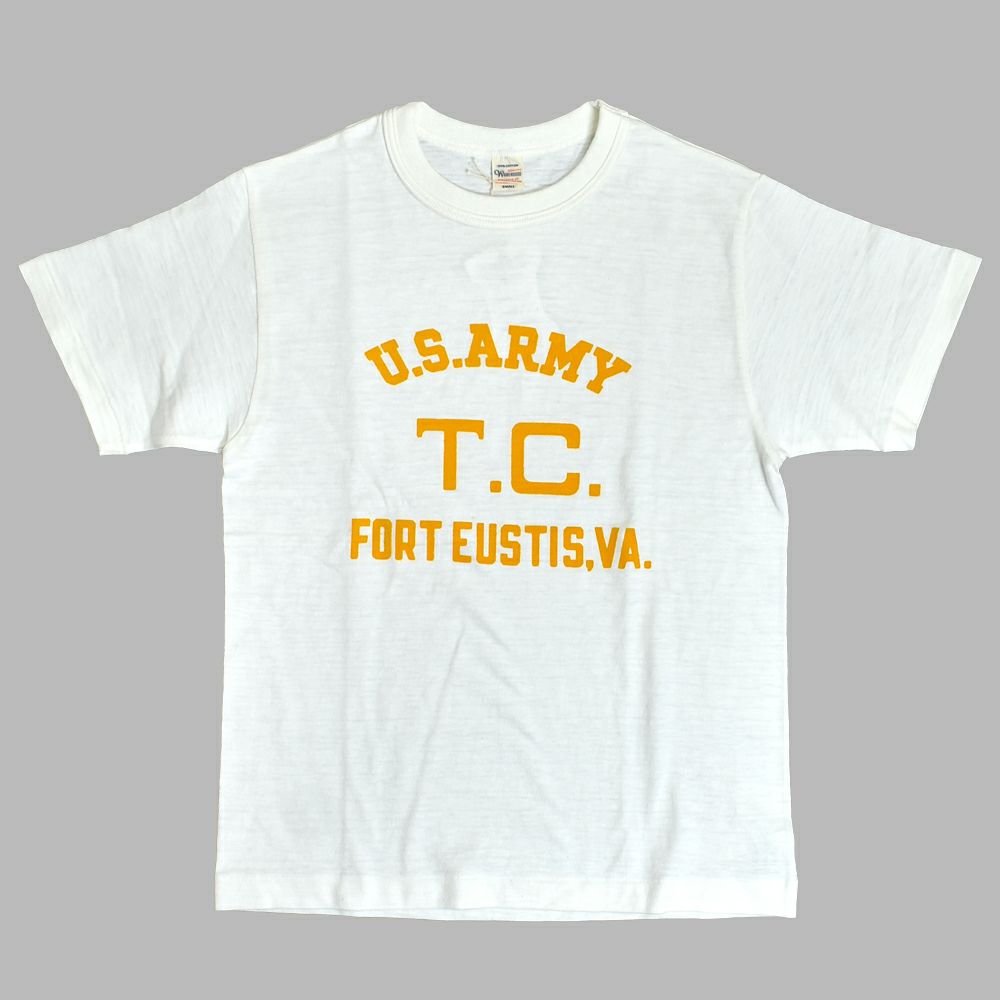 ウエアハウス (WAREHOUSE) Lot 4601 FORT EUSTIS 半袖プリントTシャツ フロッキープリント 4601 オフ