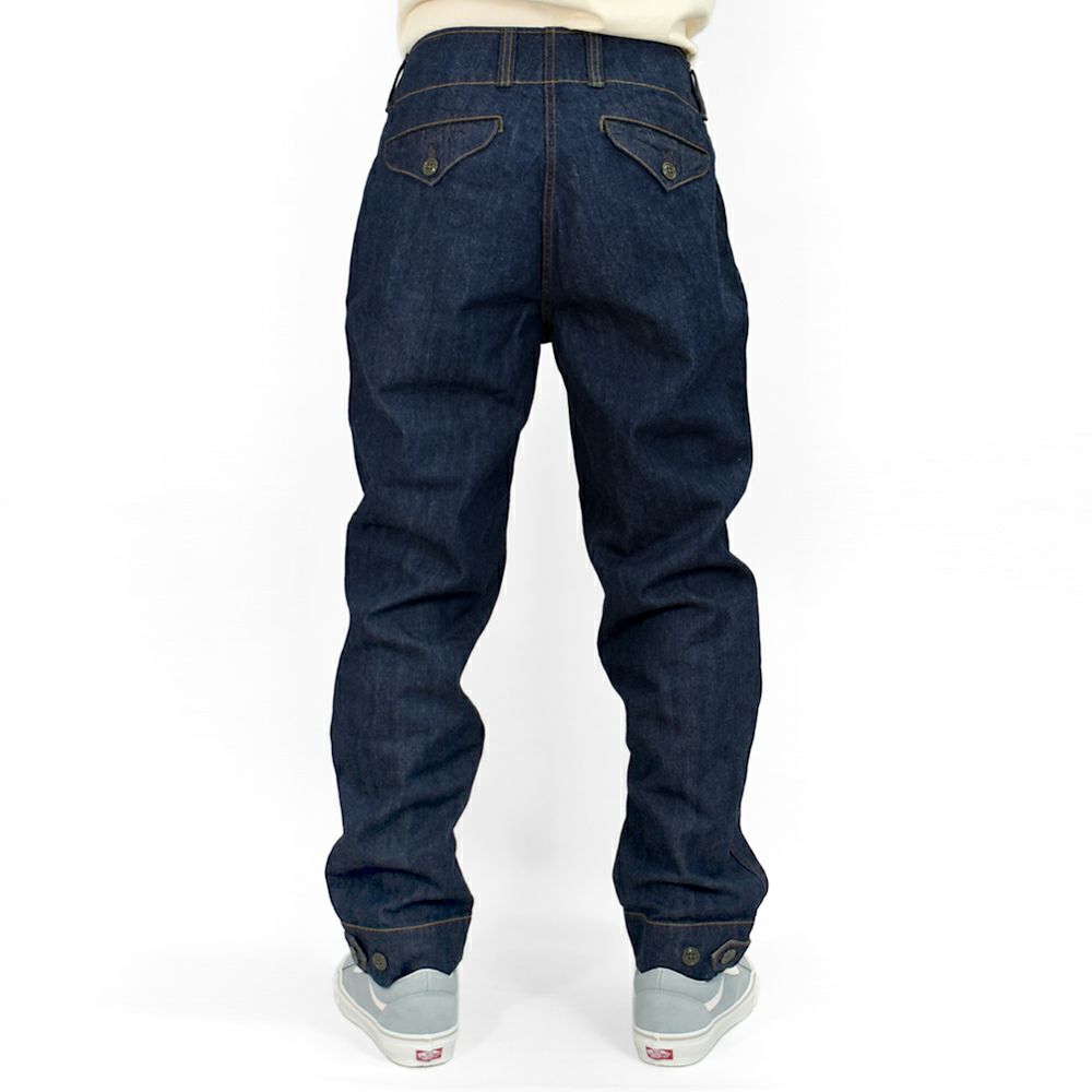 フリーホイーラーズ (FREEWHEELERS) -S-8 AVIATORS' TROUSERS- 1930~1940s MILITARY IMAGE FLIGHT ENGINEER TROUSERS Vintage Style 10.5oz Indigo Denim アビエイターズトラウザーズ アビエイターパンツ デニムミリタリーパンツ 2522006