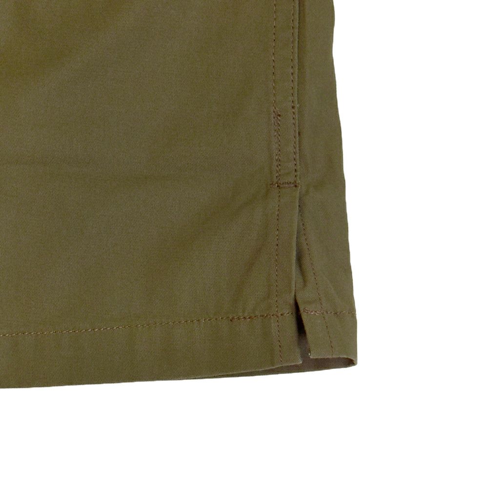 フリーホイーラーズ (FREEWHEELERS) -BUCKET HEAD- Brucie SHORT SLEEVE SHIRT 1960s~ STYLE WORK SHIRT Vintage Style Hard Twist Yarn Higt Density Gabardine DARK OLIVE メカニックシャツ 半袖プリントシャツ ワークシャツ 2523008