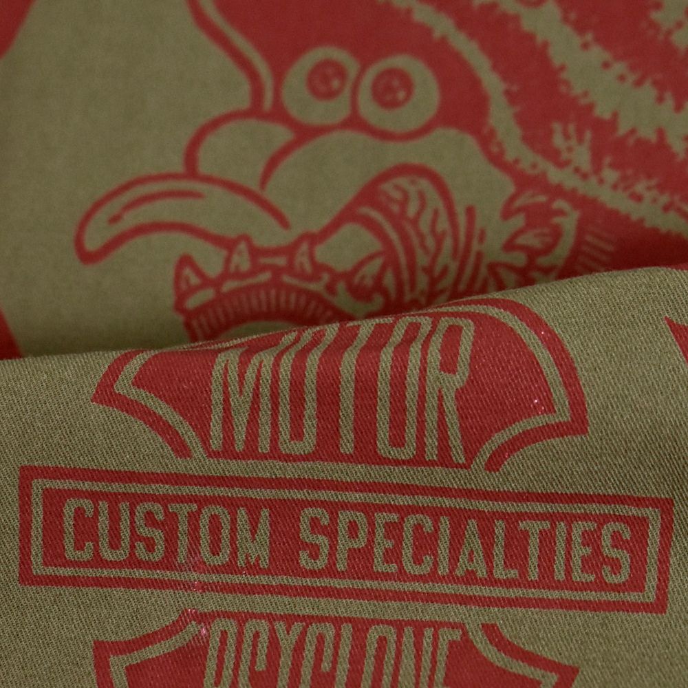 フリーホイーラーズ (FREEWHEELERS) -BUCKET HEAD- Brucie SHORT SLEEVE SHIRT 1960s~ STYLE WORK SHIRT Vintage Style Hard Twist Yarn Higt Density Gabardine DARK OLIVE メカニックシャツ 半袖プリントシャツ ワークシャツ 2523008