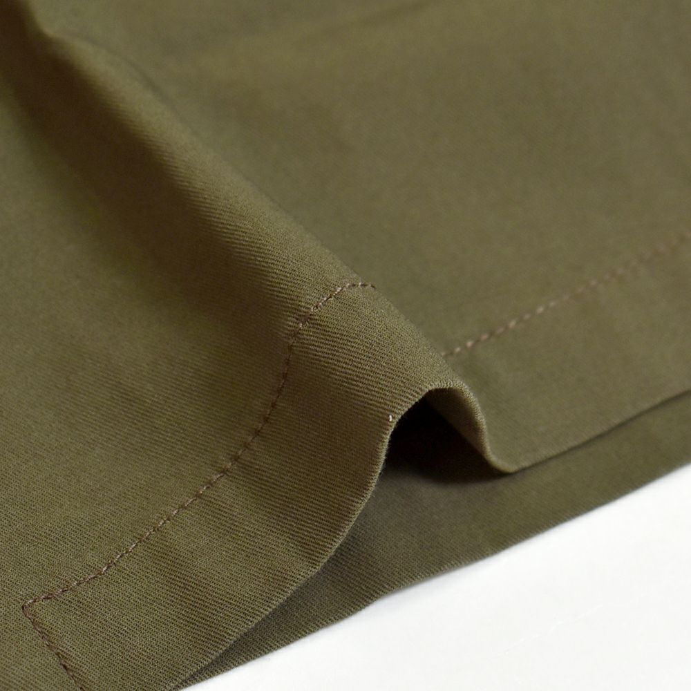 フリーホイーラーズ (FREEWHEELERS) -BUCKET HEAD- Brucie SHORT SLEEVE SHIRT 1960s~ STYLE WORK SHIRT Vintage Style Hard Twist Yarn Higt Density Gabardine DARK OLIVE メカニックシャツ 半袖プリントシャツ ワークシャツ 2523008