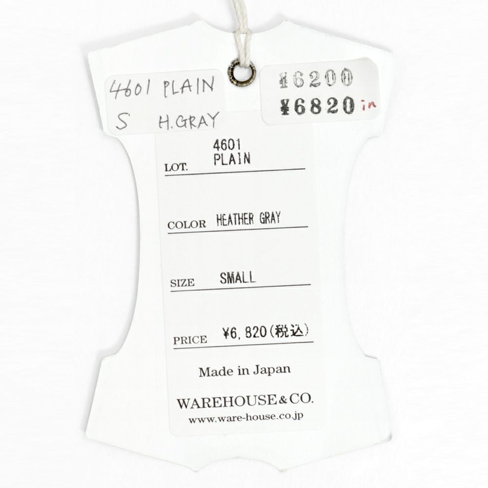 ウエアハウス (WAREHOUSE) Lot 4601 無地 半袖無地Tシャツ 4601
