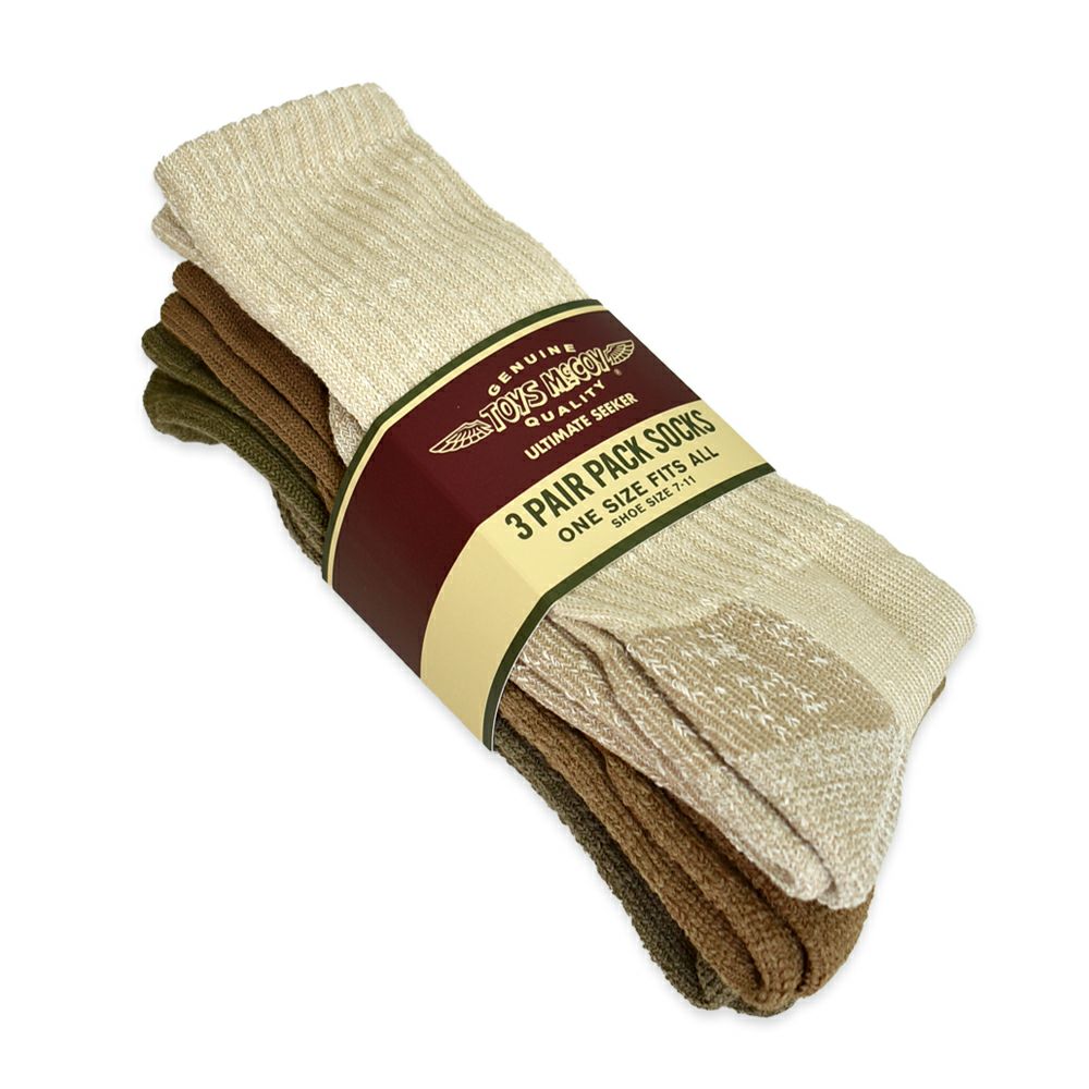 トイズマッコイ (TOYS McCOY) 3-PACK BOOTS SOCKS ブーツソックス 3足セット 靴下 TMA2518 999.3PACK