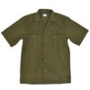 フリーホイーラーズ (FREEWHEELERS) -Brucie- OPEN-COLLARED SHORT SLEEVE SHIRT 1960s~ STYLE WORK SHIRT Vintage Style Hard Twist Yarn Higt Density Gabardine DARK OLIVE メカニックシャツ 半袖シャツ ワークシャツ 2523007 DARK OLIVE