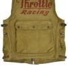 フリーホイーラーズ (FREEWHEELERS)FREEWHEELERS SPEED DIVISION -Throttle Racing- SUPPORT CREW SPEED ENGINEER SLEEVELESS COAT KHAKI コットンベスト アビエイターベスト 2521009