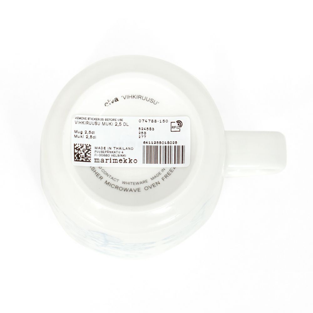 マリメッコ (marimekko) Vihkiruusu マグカップ 250ml 食器 ギフト ヴィヒキルース ウエディングローズ 52259-4-74788 52259474788