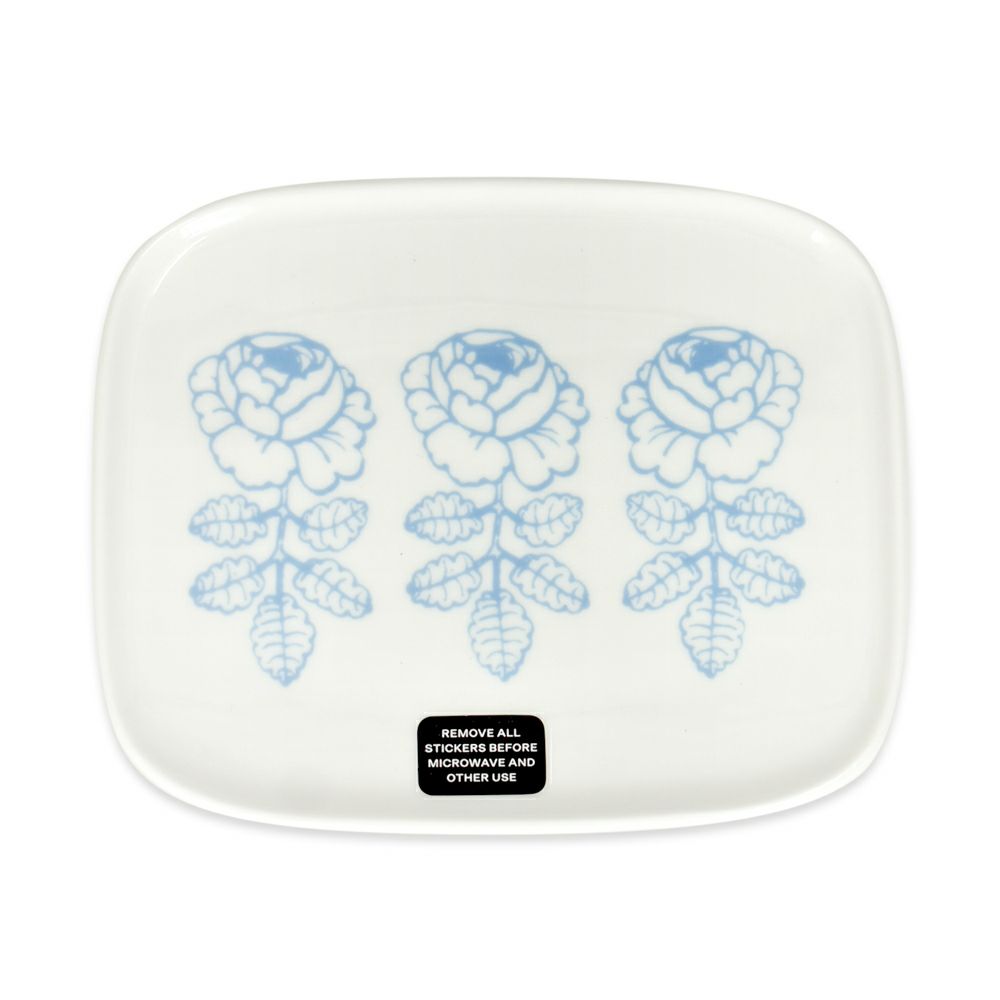 マリメッコ (marimekko) Vihkiruusu プレート 12×15cm 食器 ギフト ヴィヒキルース ウエディングローズ プレート お皿 52259-4-74791 52259474791