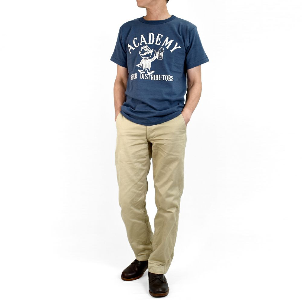 JOHN GLUCKOW (ジョングラッコー) Lot JG-CS06 Academy Beer Distributors T 半袖プリントTシャツ