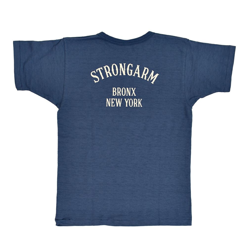 JOHN GLUCKOW (ジョングラッコー) Lot JG-CS06 Academy Beer Distributors T 半袖プリントTシャツ フェードブルー