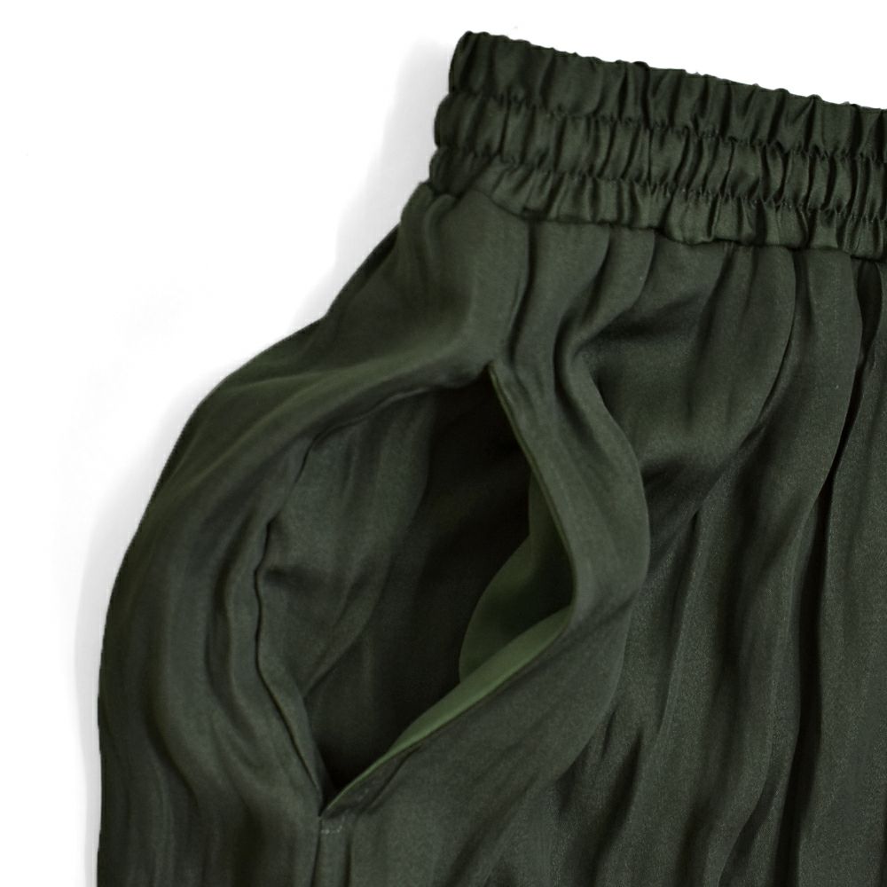 ソソット (sosotto) アンティークサテンギャザーワイドパンツ ペチパンツ 42552116