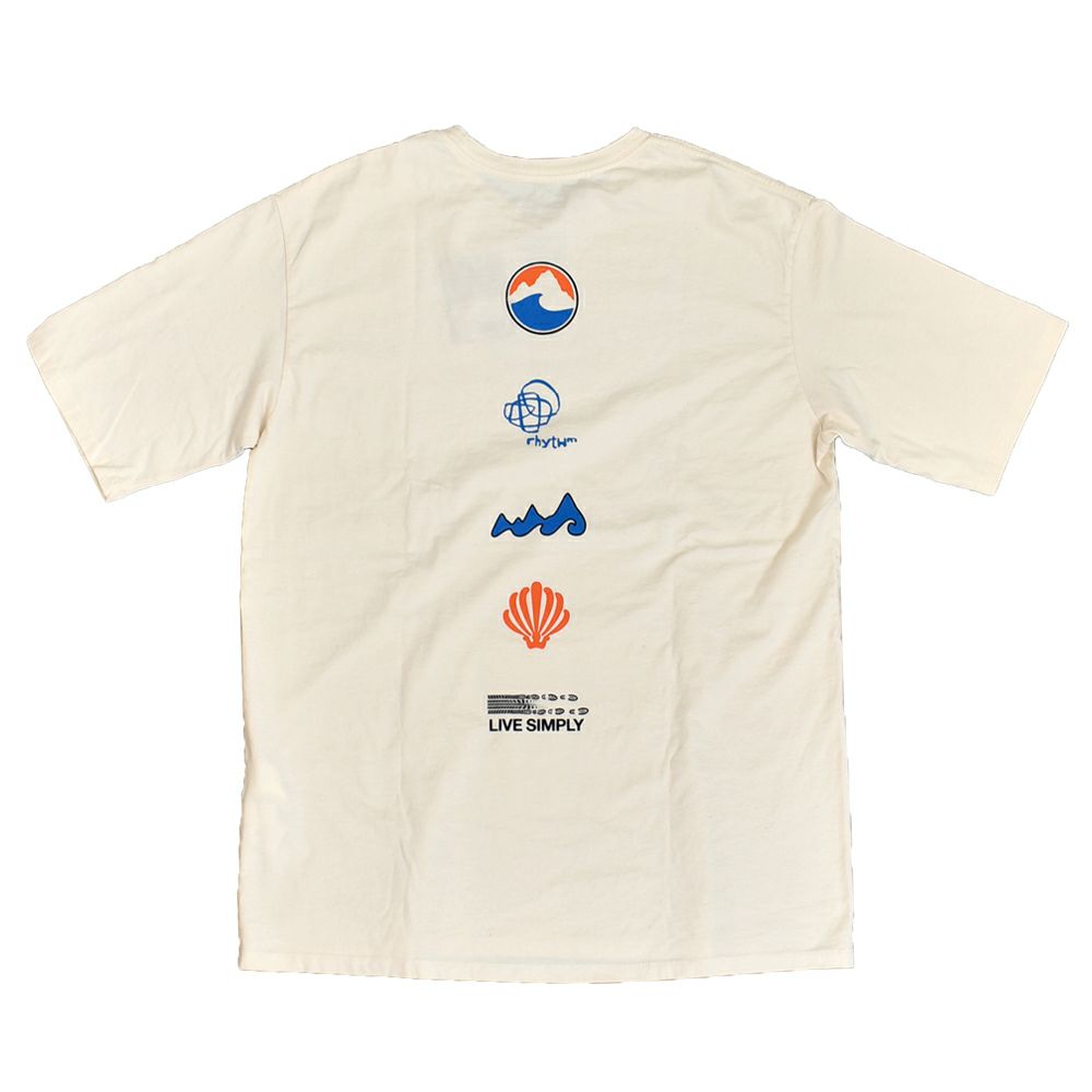 パタゴニア (PATAGONIA) メンズ ロング ウェイ ラウンド オーガニック Tシャツ M's Long Way Round Organic T-Shirt 半袖プリントTシャツ 37826 UDNL(Undyed Natural)