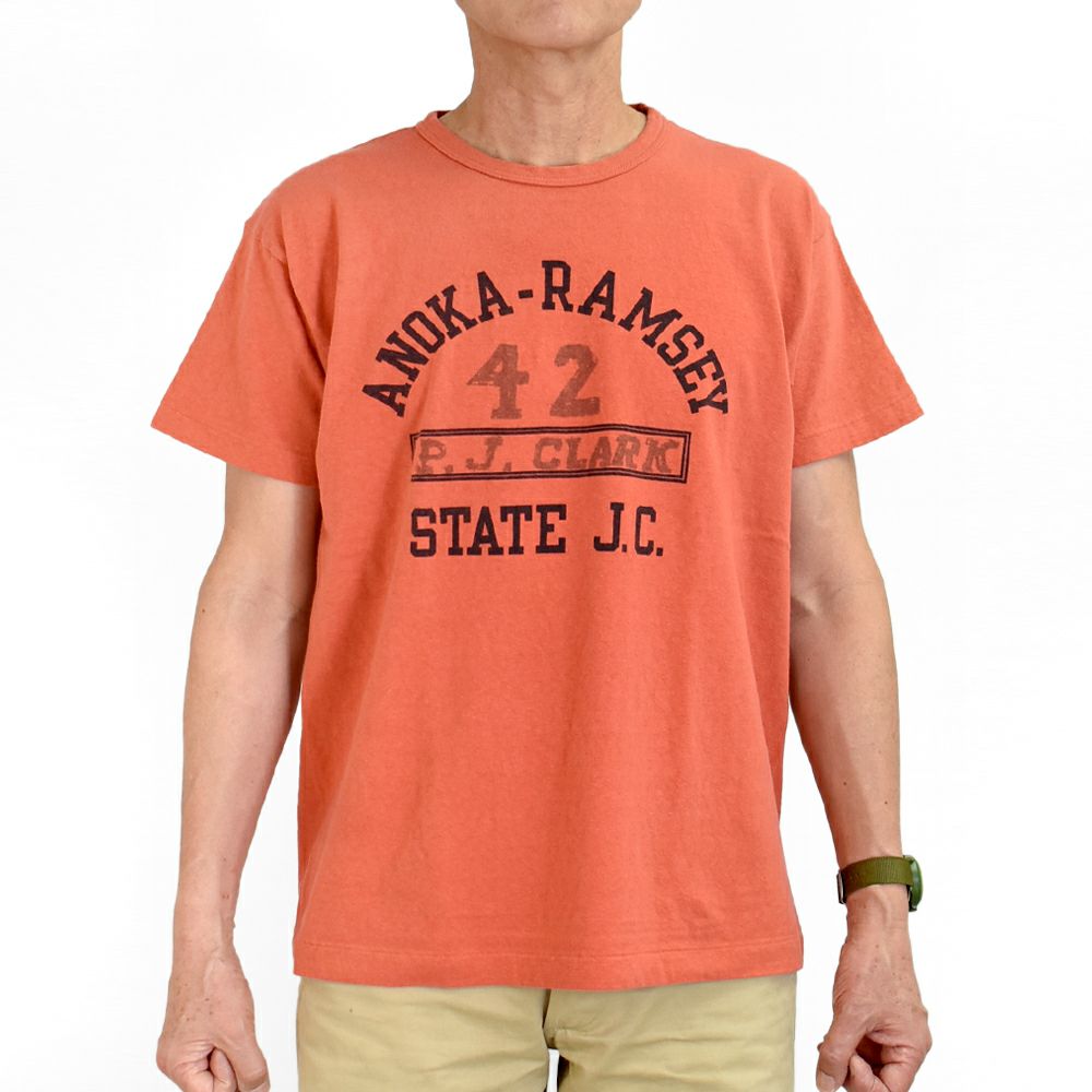 ウエアハウス (WAREHOUSE) Lot 4064 ANOKA-RAMSEY 半袖プリントTシャツ セコハン 4064