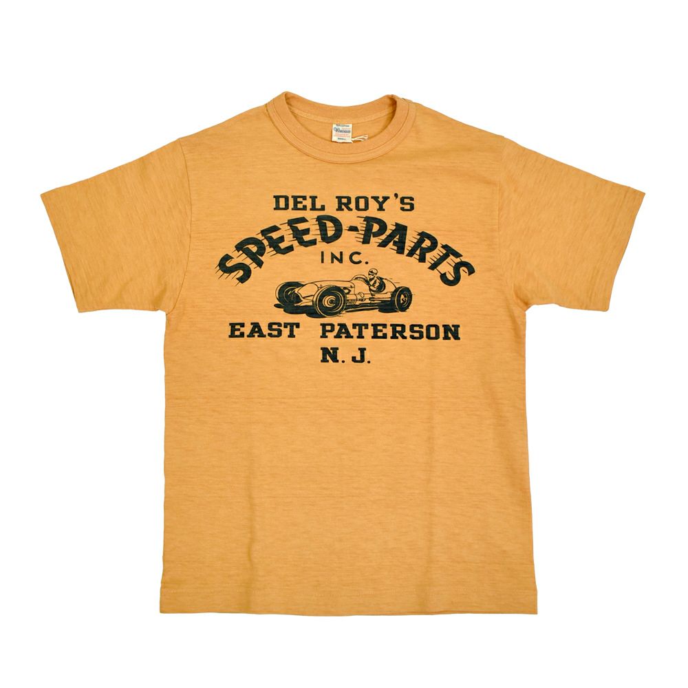 ウエアハウス (WAREHOUSE) Lot 4601 SPEED-PARTS 半袖プリントTシャツ 4601 オレンジ