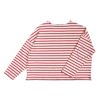 ポンデシャロン (PONT DE CHALONS) ハートパッチボーダーT ワイドTシャツ 22480512 69.レッド