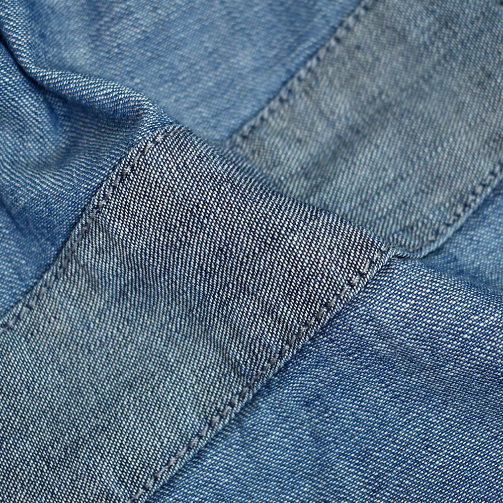 カフェッティ (Cafetty) ロングカバーオール デニムジャケット ノーカラージャケット CF-7194