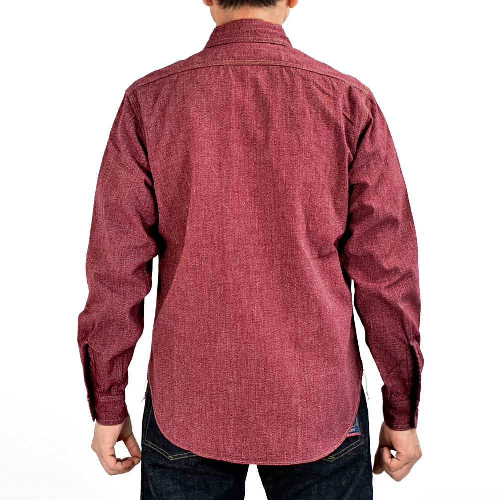 コリンボ (COLIMBO) BUTTE WORK SHIRT "HEATHER CHAMBRAY" ビュート ワークシャツ 長袖シャンブレーシャツ 杢シャン ZA-0309