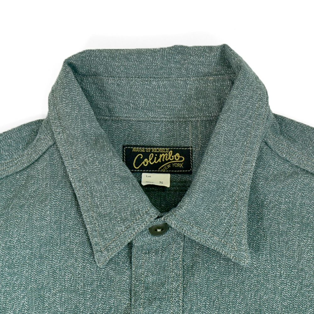 コリンボ (COLIMBO) BUTTE WORK SHIRT "HEATHER CHAMBRAY" ビュート ワークシャツ 長袖シャンブレーシャツ 杢シャン ZA-0309