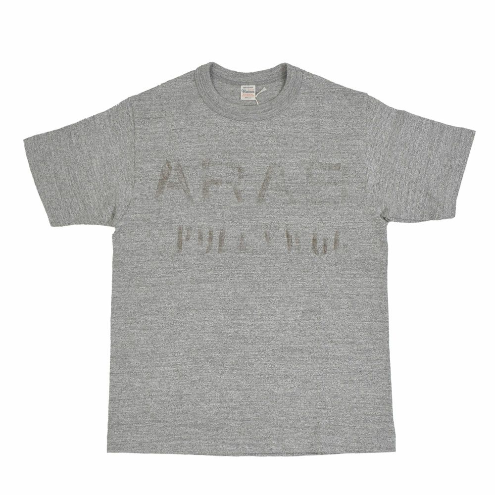 ウエアハウス (WAREHOUSE) Lot 4601 ARAB 半袖プリントTシャツ 4601　杢グレー