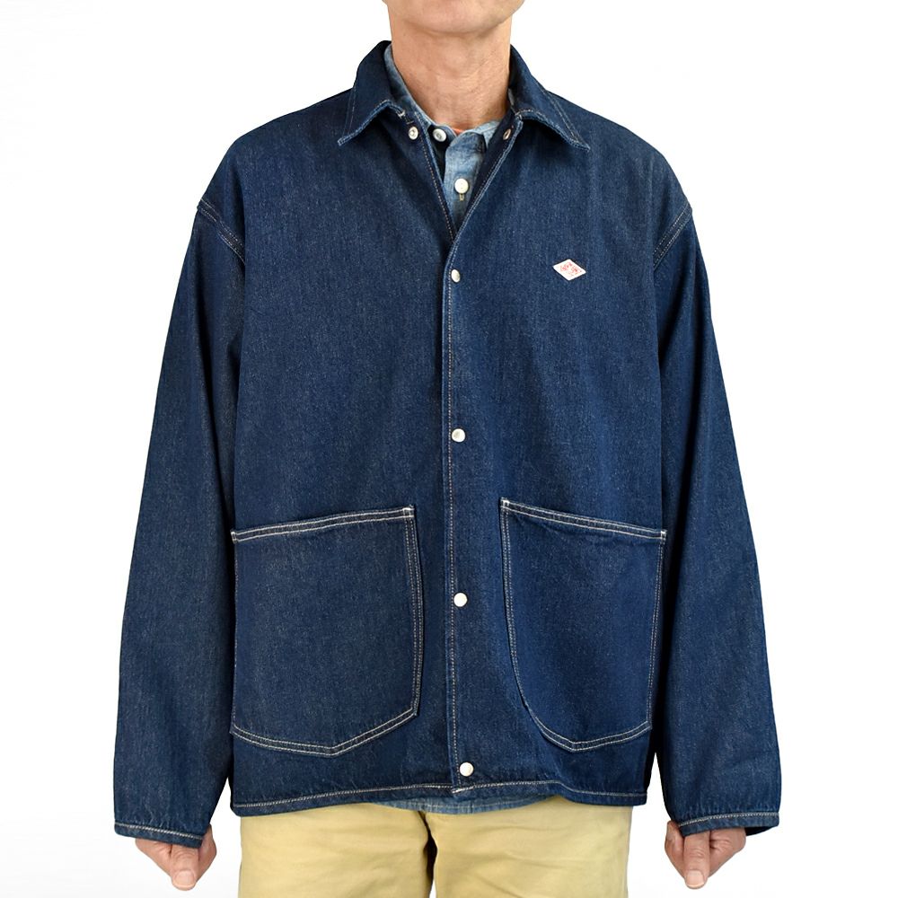 ダントン (DANTON) MEN'S DENIM SHIRT JACKET COVERALL SHIRT デニムジャケット カバーオール DT-B0400DNS