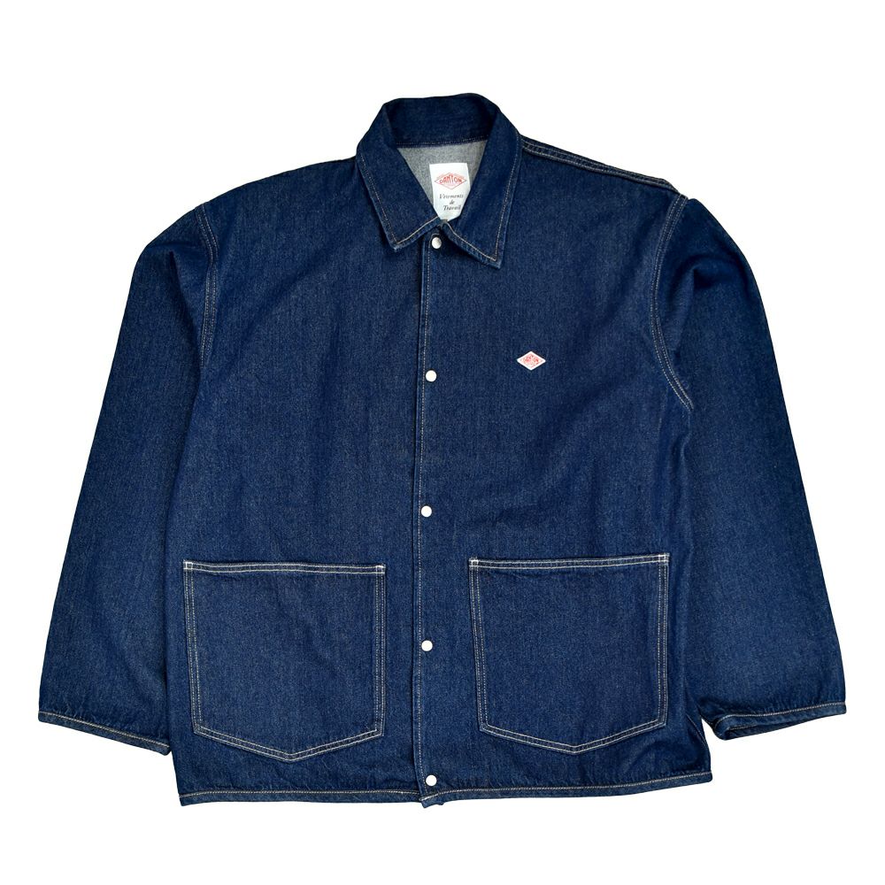 ダントン (DANTON) MEN'S DENIM SHIRT JACKET COVERALL SHIRT デニムジャケット カバーオール DT-B0400DNS INDIGO DENIM