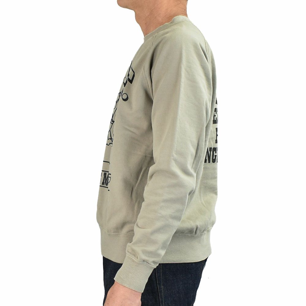 トイズマッコイ (TOYS McCOY) GARMENT DYING SWEAT SHIRT SNOOPY -U.S.A.F. FLYING ACE- 長袖プリントスウェットシャツ スヌーピー TMC2550