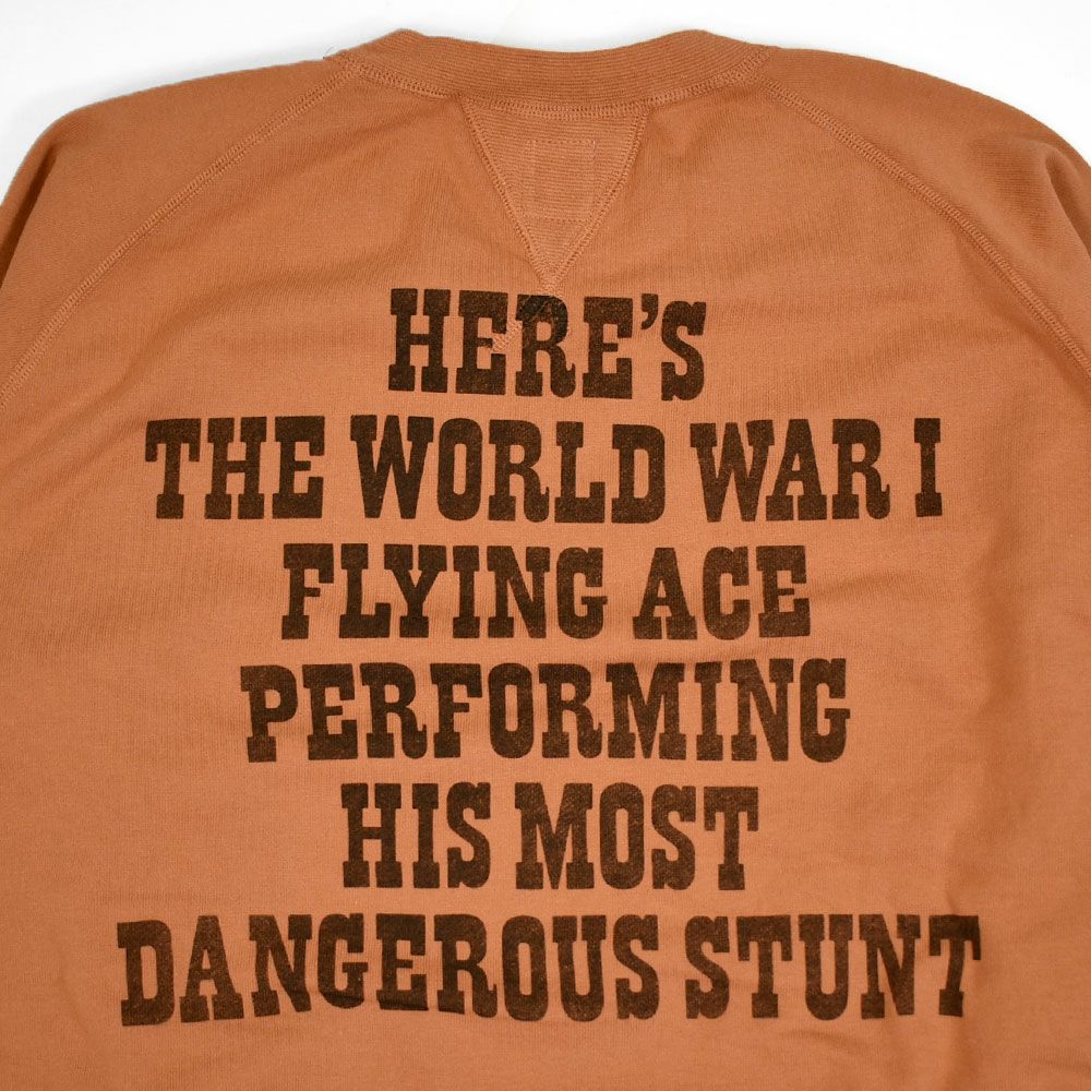 トイズマッコイ (TOYS McCOY) GARMENT DYING SWEAT SHIRT SNOOPY -U.S.A.F. FLYING ACE- 長袖プリントスウェットシャツ スヌーピー TMC2550