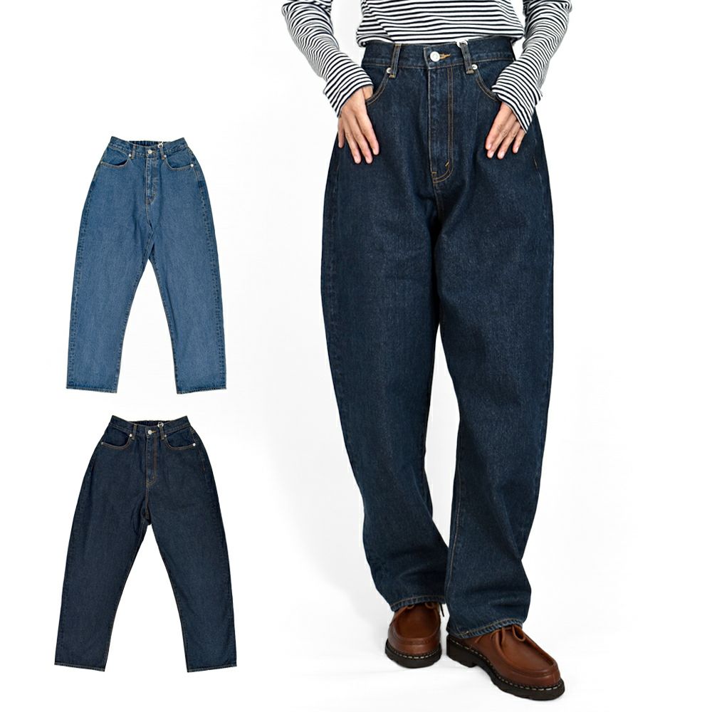 ケレン(KELEN) -VENY- WIDE STRAIGHT DENIM リラックステーパードパンツ デニムパンツ ジーンズ ジーパン LKL25FPT2113