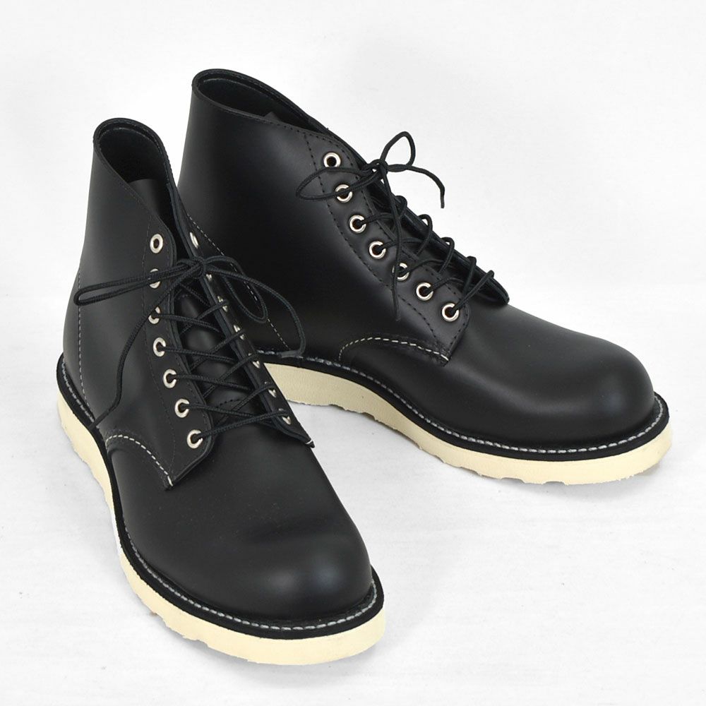 レッドウィング (RED WING) 6-INCH CLASSIC ROUND 6インチ クラシックラウンド ブラッククローム レザーワークブーツ 靴 8165