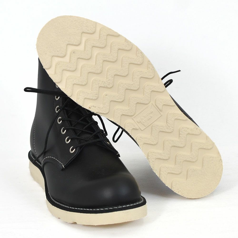 レッドウィング (RED WING) 6-INCH CLASSIC ROUND 6インチ クラシックラウンド ブラッククローム レザーワークブーツ 靴 8165