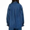 ケレン (KELEN) -SYNTH- FRILL DESIGN DENIM SHIRT 長袖フリルシャンブレーシャツ デニムシャツ LKL25FBL2253