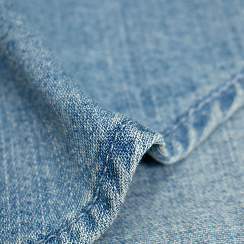 ケレン (KELEN) -SYNTH- FRILL DESIGN DENIM SHIRT 長袖フリルシャンブレーシャツ デニムシャツ LKL25FBL2253