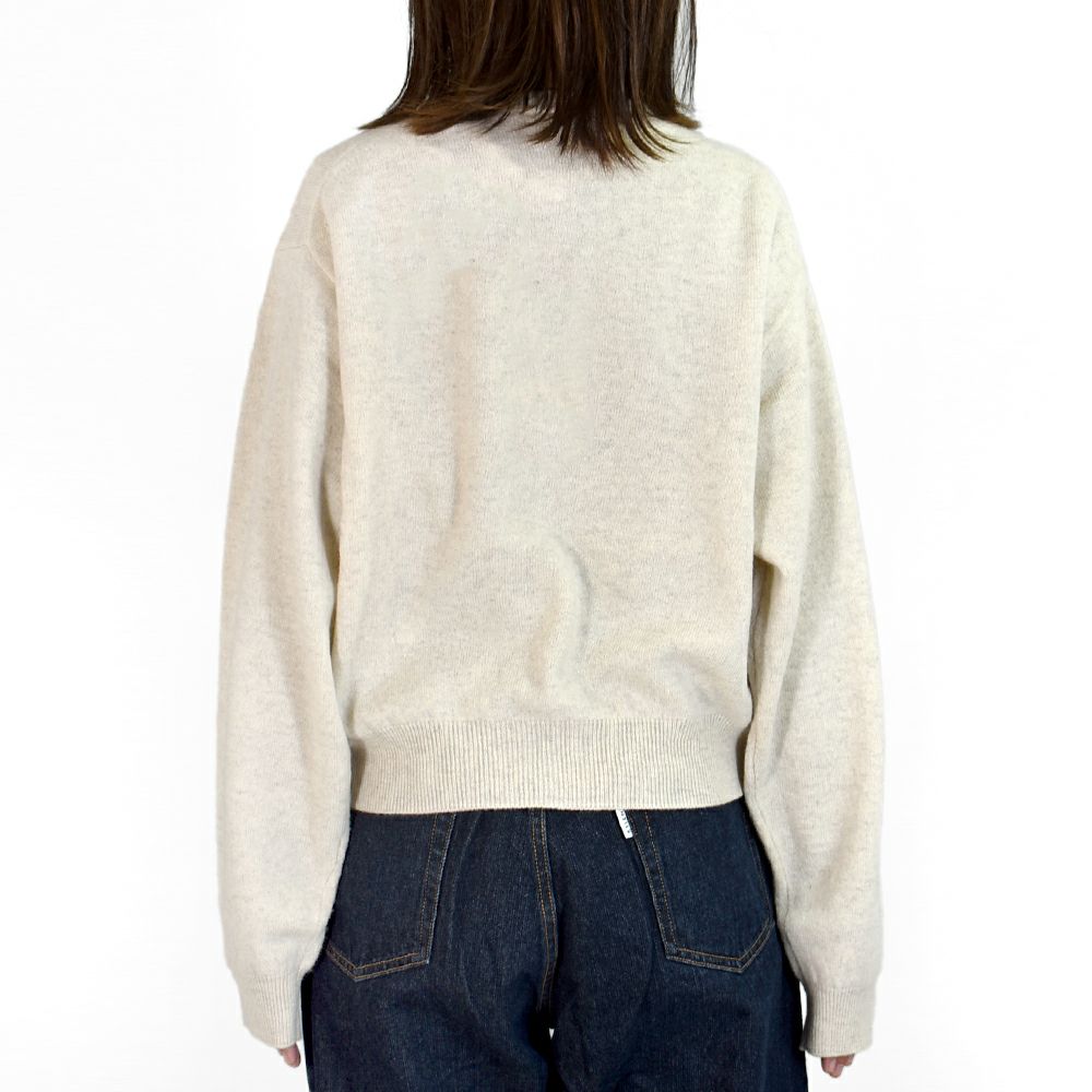 ダントン (DANTON) WOMEN'S LAMBSWOOL CREW NECK KNIT CARDIGAN 長袖ニットカーディガン DT-D0031LMW