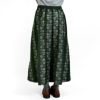 マーブルシュッド (marble SUD) flower language タックスカート 刺繍スカート 07FF073023