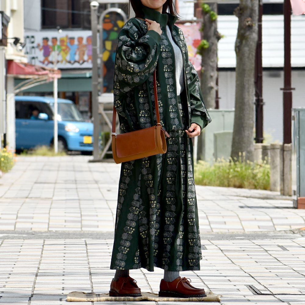 マーブルシュッド (marble SUD) flower language タックスカート 刺繍スカート 07FF073023